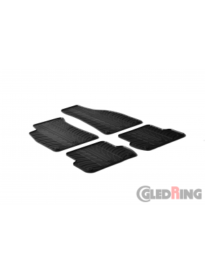 Original Gledring Passform Fußmatten Gummimatten 4 Tlg.+Fixing - Audi A4 (8E) 2001-2006